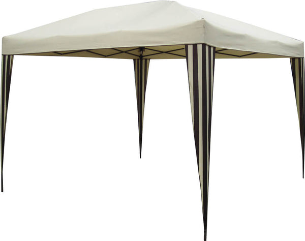 Gazebo da Giardino Pieghevole 3x3m in Alluminio Bauer Rapid Ecrù sconto