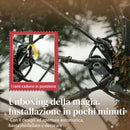 Albero di Natale Artificiale 180 cm 1687 Rami a Cerniera e Base in Metallo Pieghevole Verde      