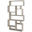 Libreria 168x96x25 cm Design Moderno Scaffale 8 Ripiani in MDF Sabbia      