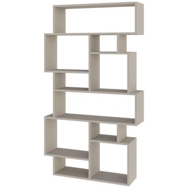 Libreria 168x96x25 cm Design Moderno Scaffale 8 Ripiani in MDF Sabbia sconto