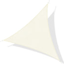 Tenda Vela da Giardino Triangolare in HDPE Crema 4x4x4m 