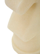 Decorazione Cavallo Quarzy 14x13x31 cm in Resina Bianco e Oro      