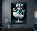 Dipinto su Tela Laccato Dancing con Cornice 72x4x102 cm in Pino e Tela e Plastica      