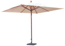 Ombrellone da Giardino 2x3 m Palo Ø48 mm in Legno Tropicale Becker Ecrù