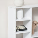 Scrivania con Scaffale 120x60x125 cm in Legno Bianco