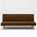 Divano Letto 175x83x74 cm in Tessuto Marrone