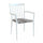Sedia Martinica Impilabile 55x57x86 h cm in Alluminio Bianco