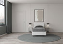 Letto Singolo Testata Dritta Ankel Bianco Frassino Varie Misure