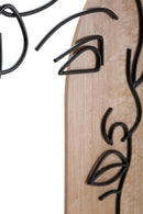 Pannello da Muro David 55x2x80 cm in MDF Multicolor      
