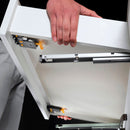Set 10 Guide Cassetto con Estrazione Soft 490 mm in Acciaio Emuca Bianco
