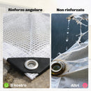 Telone Impermeabile 4x6 m Robusto Resistente agli Strappi in PE 140GSM Bianco      