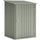 Casetta Box da Giardino Porta Attrezzi 100x104x160 cm con Porta a Battente in Acciaio Galvanizzato Argento