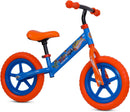 Bicicletta Senza Pedali Balance Bike per Bambini 10 Pollici 80x40x60 cm Sellino e Manubrio Regolabili Hot Wheels Blu e Arancione  