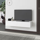 Mobile TV Sospeso 135x31,7x25 cm in MDF Francy Bianco