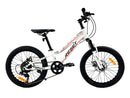 Bicicletta Mountain Bike per Bambini Unisex 20" MTB Phoenix 7V in Acciaio Bianco