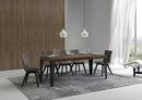 Tavolo Allungabile 120/380x90 cm Flame Premium Noce Gambe Antracite      