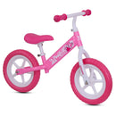 Bicicletta Senza Pedali Balance Bike per Bambini 10 Pollici 80x40x60 cm Sellino e Manubrio Regolabili Fox Rosa  