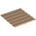 Telo per Pergola 250x255 cm con 10 Fori di Drenaggio in Poliestere Marrone Chiaro