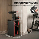 Panca Fitness per Addominali Inclinata Multifunzione Regolabile
