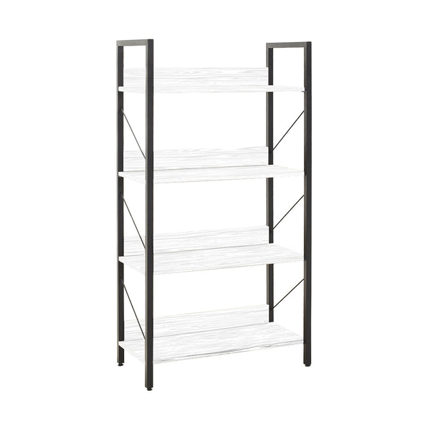 Libreria in Legno 139x73x35 cm Scaffale 4 Ripiani per Ufficio Bianco sconto