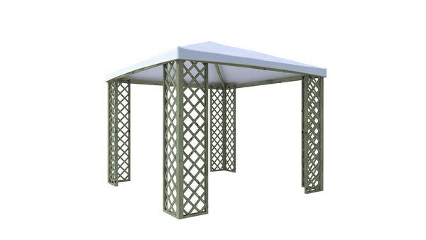 Telo di Ricambio per Gazebo 300x300 cm con Bordo Dritto in PVC Impermeabile Bianco online