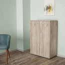 Mobiletto 2 Ante River 71x36x83 h cm in Truciolare bilaminato Olmo
