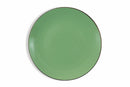 Set 6 Piatti Piani Ø27,5x3 cm in Gres Villa d'Este Home Tivoli Royal Light Verde Chiaro