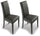 Set 2 Sedie 47x47x101 cm Giada standard antracite