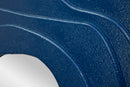 Specchio da Muro Dalia Blu 90x4x97 cm in MDF e Specchio Blu      