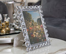 Cornice Hollow 20,8x1,9x25,9 cm in Resina e Vetro Argento      