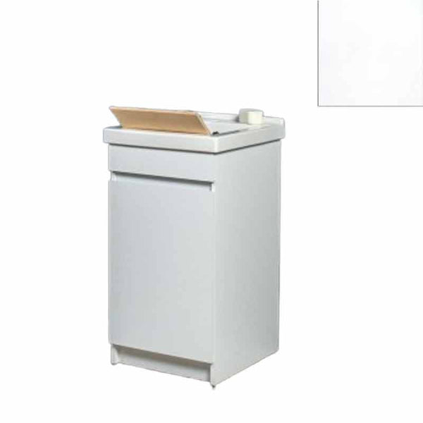Mobile Lavatoio in Ceramica 1 Anta con Strofinatoio in Legno Massello 45x50x86A cm Bianco Opaco acquista