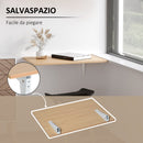 Tavolino da Parete Pieghevole 60x40x20 cm in MDF Legno