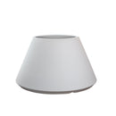 Vaso da Esterno Interno Design Conico Ø60x35 cm Stromboli in Resina Bianco 