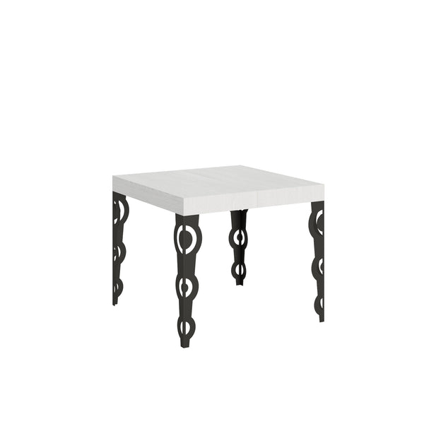 online Tavolo Allungabile 90-246x90x77 cm Karamay Bianco Frassino