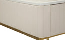 Tavolinetti Alti Wedding Quadrati Set 2 Pz Ø45x90 cm - Ø40x70 cm in Pino e MDF e Metallo      