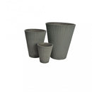 Vaso Piccolo Iris Ø19x22 cm in Fibra sintetica Antracite