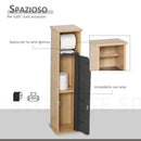 Mobile a Colonna da Bagno 18x18x75 cm per Carta Igienica in MDF 