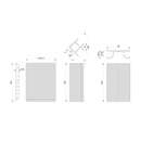 Kit Battiscopa da Cucina con Accessori H 100 mm in Tecnoplastica Emuca Nero