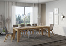 Tavolo Allungabile 90/246x90x77 cm Naxy Premium Quercia Natura