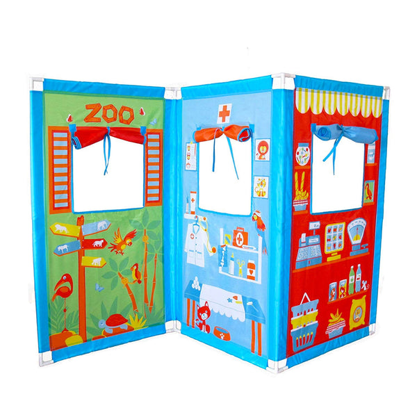 Teatrino per Bambini con 4 Personaggi Fun 2 Give Zig Zag Theatre Set sconto