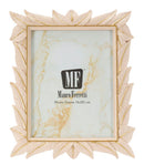 Cornice Leaffy 21,2x1,7x26,8 cm in Resina e Vetro Crema      