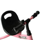 Triciclo per Bambini in Metallo con Campanello e Parafango Rosa 