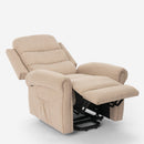 Poltrona Alzapersona Elettrica 1 Motore 74x72x108cm in Tessuto Beige