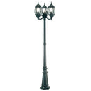 Lampada Palo Tre Luci per Giardino Colore Grigio per Esterno Linea Molata Sovil