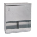 Mangiatoia per Galline 35x15x40 cm Capienza 8kg in Acciaio Zincato