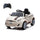 Macchina Elettrica per Bambini Fiat 500 12V 30W con Telecomando Luci e Suoni Bianco