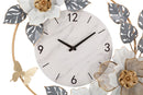 Orologio da Muro Flowers 64x8x64 cm in Ferro Multicolor      