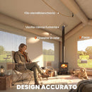 Tenda da Campeggio Gonfiabile con Pompa 320x230x205 cm Impermeabile 3000mm e Antivento Cachi      