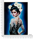 Dipinto su Tela Laccato Isabel con Cornice 72x4x102 cm in Pino e Tela e Plastica      