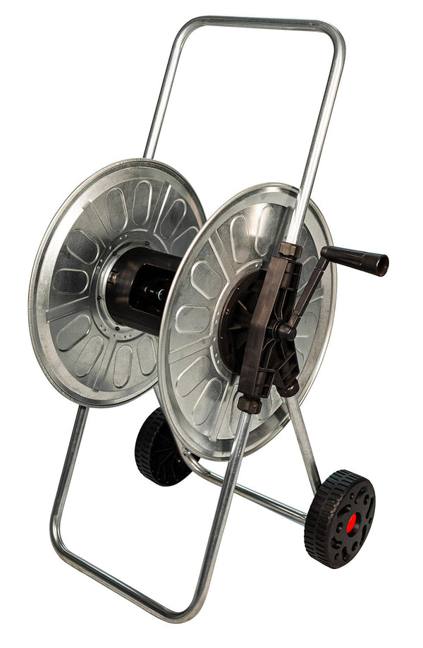 Carrello Avvolgitubo Manuale con Ruote 80 mt Tubo Ø1/2” in Acciaio Zincato Grigio Agrati acquista